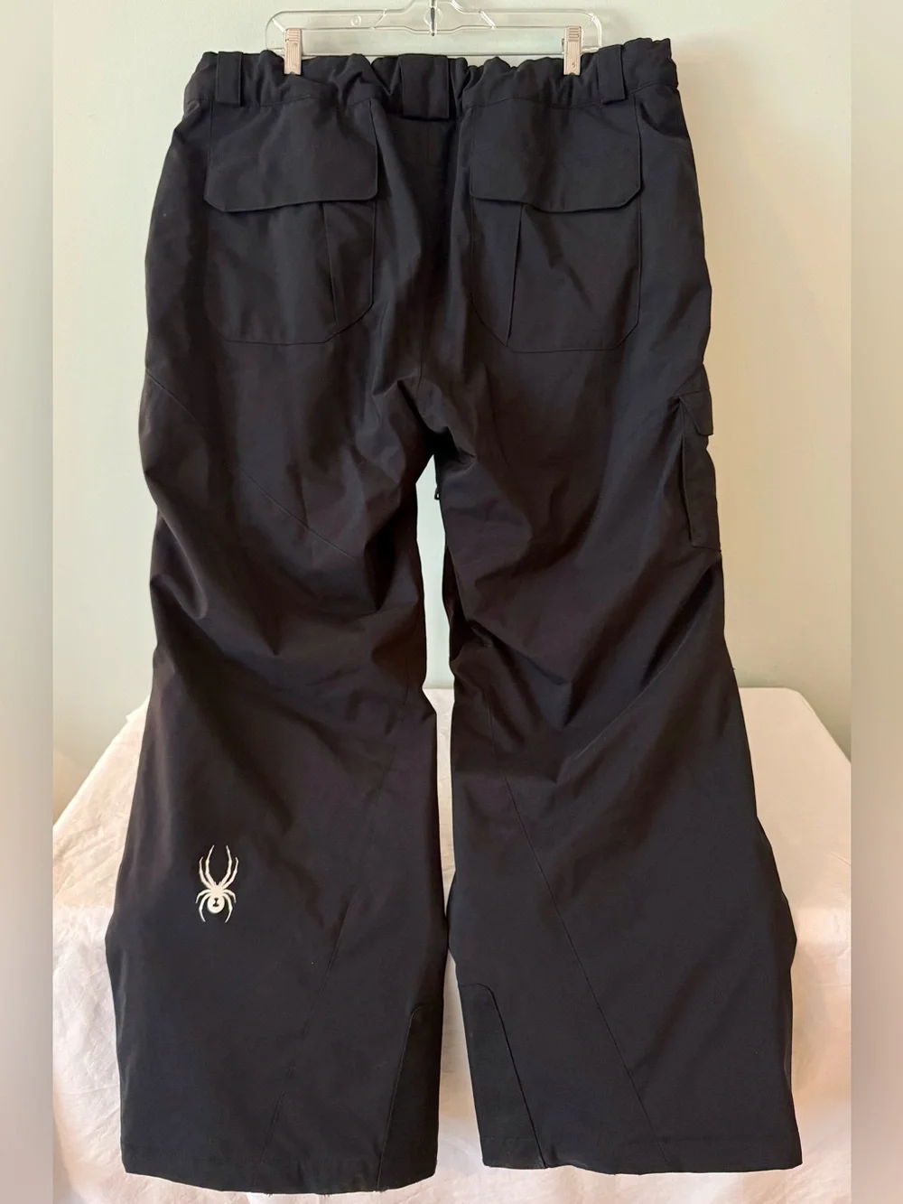 Spyder Men’s XXL Short Black Cargo Snow Ski Snowboard Thinsulate Pants ~Like New - Picture 6 of 16